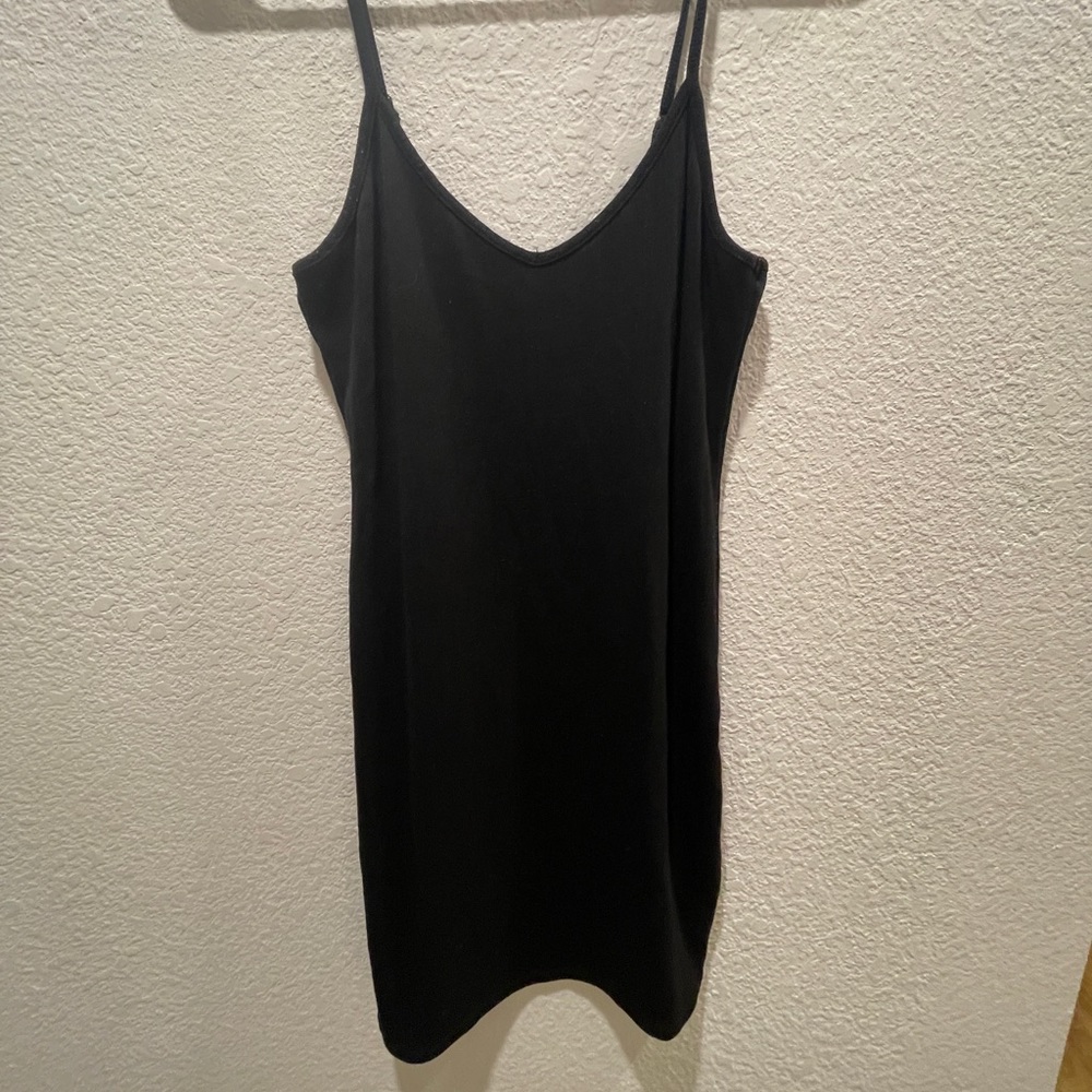Black Spaghetti Strap Bodycon